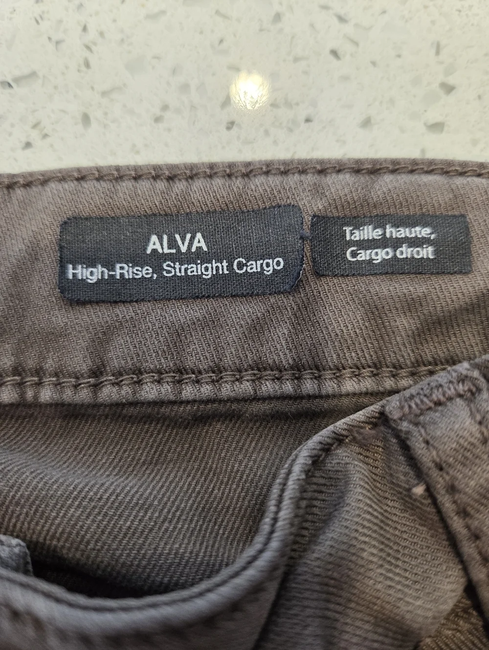 Mavi  Brown Alva High-Rise Straight Cargo Pants - Picture 12 of 13
